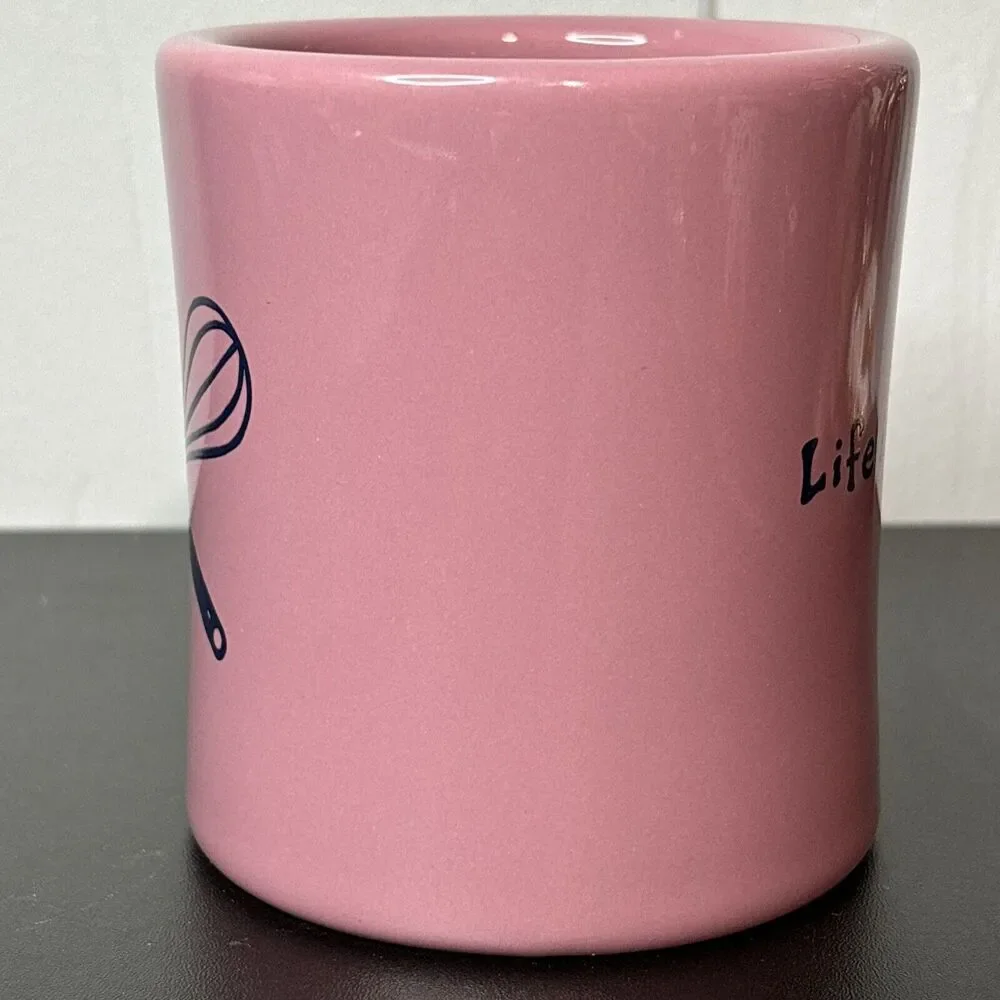 LIFE IS GOOD HOME HEAVY DINER COFFEE MUG 12 OZ "MAKE SOME JOYS" COOKING - Picture 3 of 6